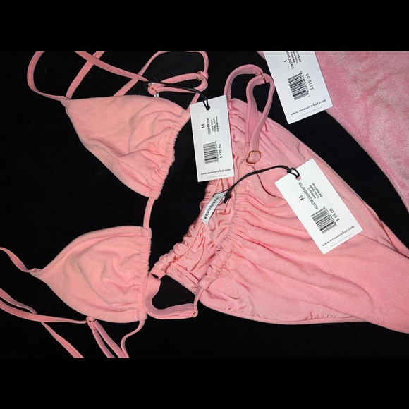 We Wore What - Copper Terrycloth Bikini Set - Picture 7 of 9